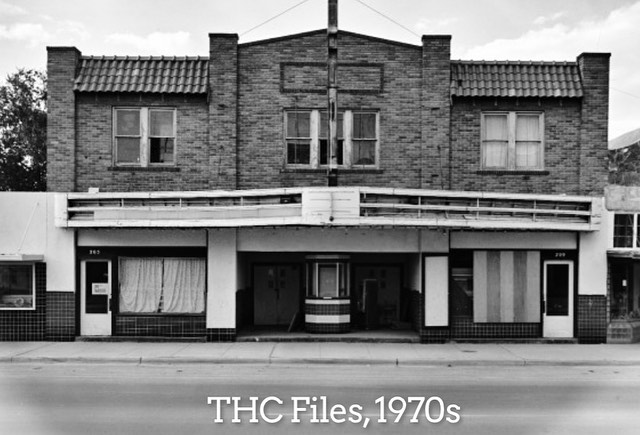 Granada Theatre facade from THC Files, 1970s